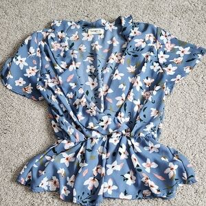 Ginger G Floral Print Women's Blouse